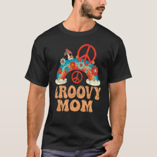 Camiseta Groovy Mãe 70s Nostalgia Estética de 1970 Retro Mo