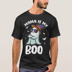 Camiseta Groovy Mama É Meu Boo Halloween Toddler Meninas