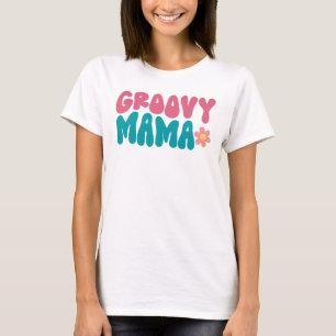 Camiseta Groovy Mama Flower