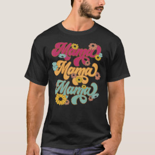 Camiseta Groovy mama um agradecimento mama dia de agradecim