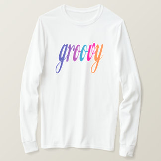 Camiseta Groovy Manga Longa Unissex