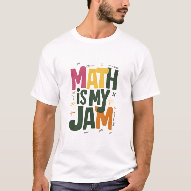Camiseta Groovy Math é o meu primeiro dia de volta à escola (Frente)