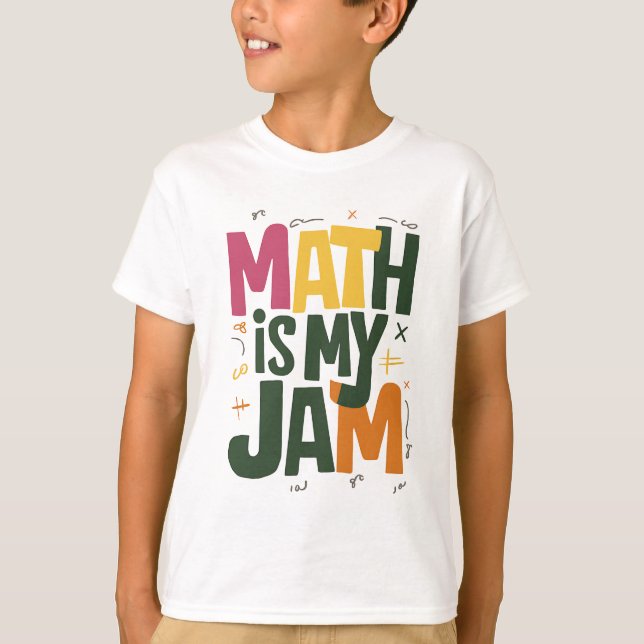 Camiseta Groovy Math é o meu primeiro dia de volta à escola (Frente)