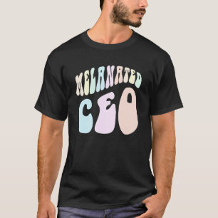 Camiseta Groovy MELANATED CEO Black Business Owner Milliona