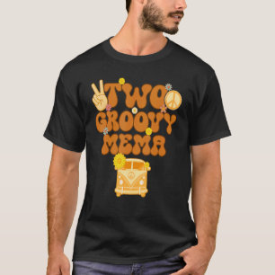 Camiseta Groovy Mema Retro Correspondente à Chá de fraldas
