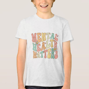 Camiseta Groovy Mental Health S Human Brain Illness Awarene