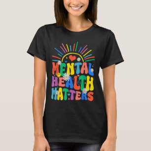 Camiseta Groovy Mental Health S Mental Health Awarness Mon
