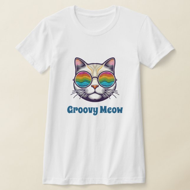 Camiseta Groovy Meow (Postura )
