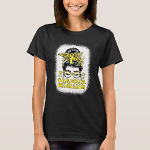 Camiseta Groovy Messy Bun Women Yellow Ribbon Sarcoma Warri