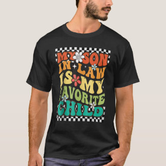 Camiseta Groovy Meu Filho Em Direito É Minha Família Favori