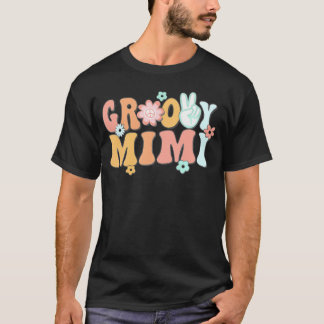 Camiseta Groovy Mimi Avó Matando Família 1º aniversário P