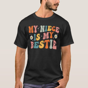 Camiseta Groovy Minha sobrinha É Minha tia Bestie E Niece M