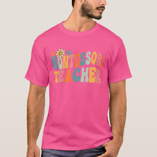 Camiseta Groovy Montessori Professora Apreciação Dia De Vol