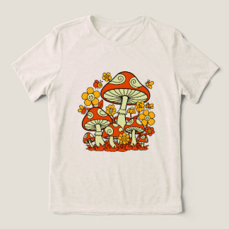 Camiseta Groovy Mushroom Garden Delight