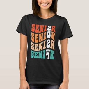 Camiseta Groovy My Last Day Mais velho 2024 Graduation Clas