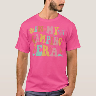 Camiseta Groovy Na Minha Época De Acampamento Retro Mulhere
