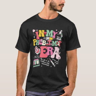 Camiseta Groovy Na Minha Era de Flebotomista Técnico de Fle