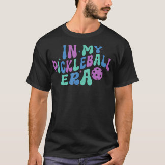 Camiseta Groovy Na Minha Era de Pickleball Jogo de Dia de P