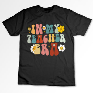 Camiseta Groovy Na Minha Era de Professora Volta às Aulas P