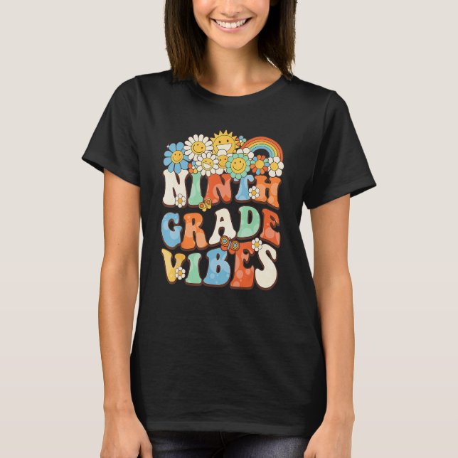 Camiseta Groovy Nono Grau Vibes Professor Retro Primeiro Di (Frente)