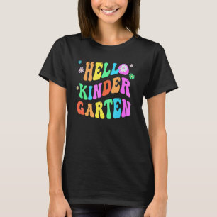 Camiseta Groovy Olá Kinder Professor Roxo Jardim de Infânci
