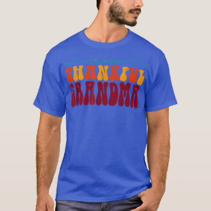 Camiseta Groovy One Agradável Avó Olá Obrigado Fall Vibes