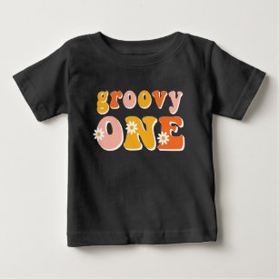 Camiseta Groovy One Retro First Birthday Shirt