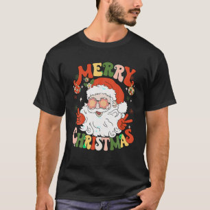 Camiseta Groovy Papai Noel, Natal 2023, Match da Família