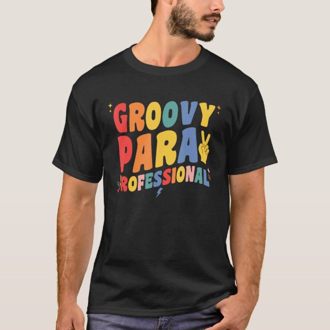 Camiseta Groovy ParaProfessional Retro Para Pro Professiona (Frente)