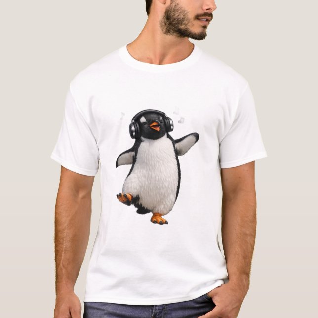 Camiseta Groovy Penguin (Frente)