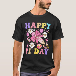 Camiseta Groovy Pi Day 3 14 Arco Coquette Professores De Ma
