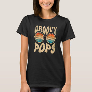 Camiseta Groovy Pop 70s Nostalgia estética da década de 197