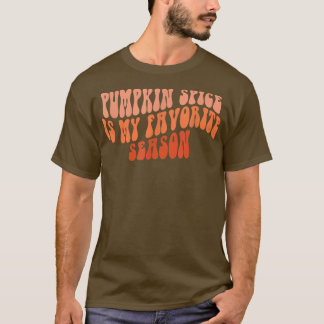 Camiseta Groovy Pumpkin Spice É Minha Fatura Favorita Vi