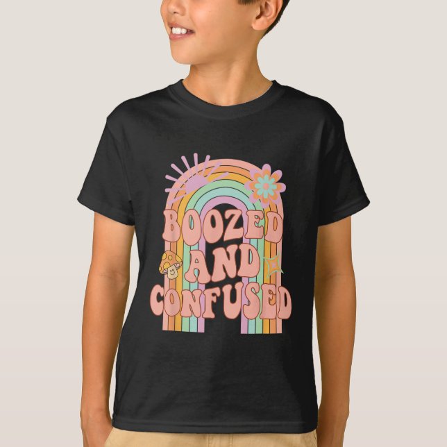 Camiseta Groovy Rainbow Team Bride Bach (Frente)