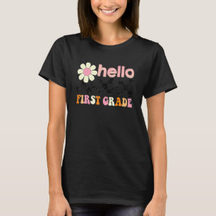 Camiseta Groovy Retro Alô, Professor De Primeiro Grau De Vo