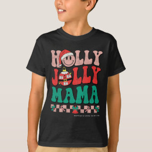 Camiseta Groovy Retro Christmas Hippie Tem Uma Holly Xmas J