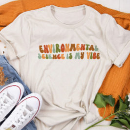 Camiseta Groovy Retro Environmental Science é minha visão