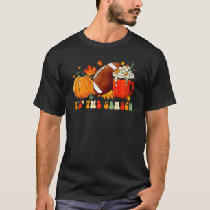 Camiseta Groovy Retro Esta É A Época De Pumpkin Spice Fall
