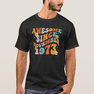 Camiseta Groovy Retro Incrível Desde 1973 49 Anos 49