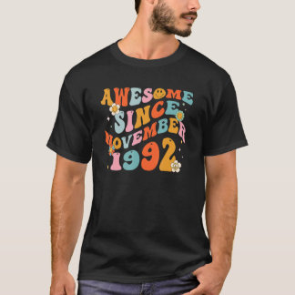 Camiseta Groovy Retro Incrível Desde 1992, 30 De 30 Anos