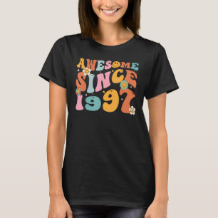 Camiseta Groovy Retro Incrível Desde 1997, 25 De 25 Anos