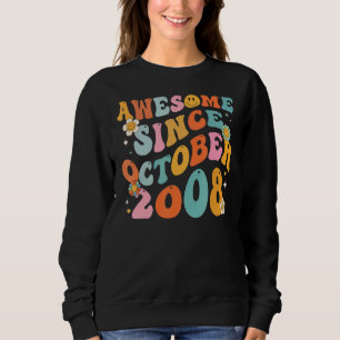 Camiseta Groovy Retro Incrível Desde 2008, 14 de 14 Anos
