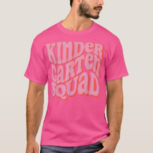 Camiseta Groovy Retro Kindergarten Crew Kinder Professor co