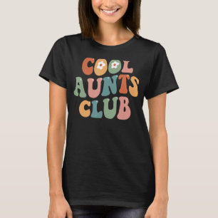 Camiseta Groovy Retro Legal Tias Clube Tia Engraçada Tia Mã