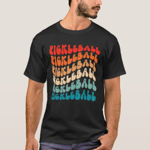 Camiseta Groovy Retro Pickleball Girl Retro 70s Hippie Boho
