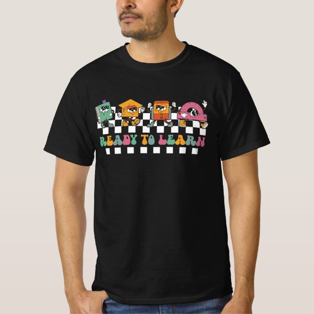 Camiseta Groovy Retro Professor Life Daisy Hippy Volte (Frente)
