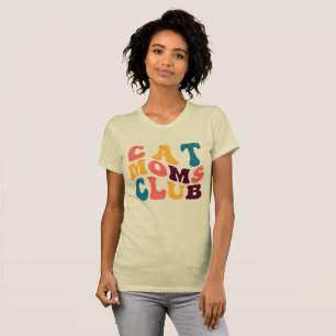 Camiseta Groovy Retro Summer Vibes Sad Beige do Cat Mães Cl