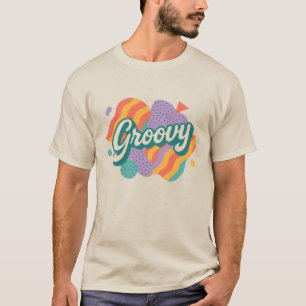 Camiseta Groovy Retro Typografia