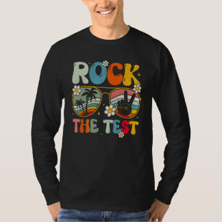 Camiseta Groovy Rock The Test Motivational Retro Teachers T