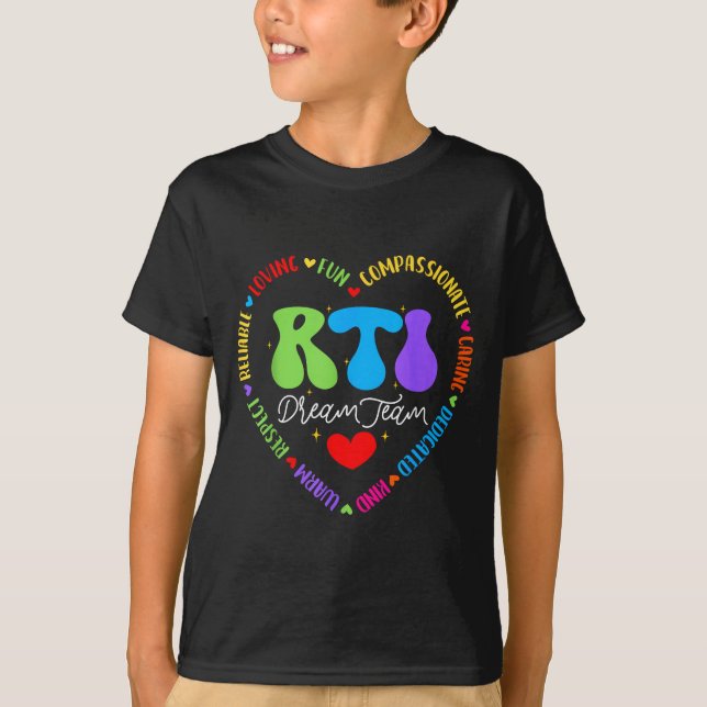 Camiseta Groovy Rti Dream Team T Resnse Intervention Squad  (Frente)